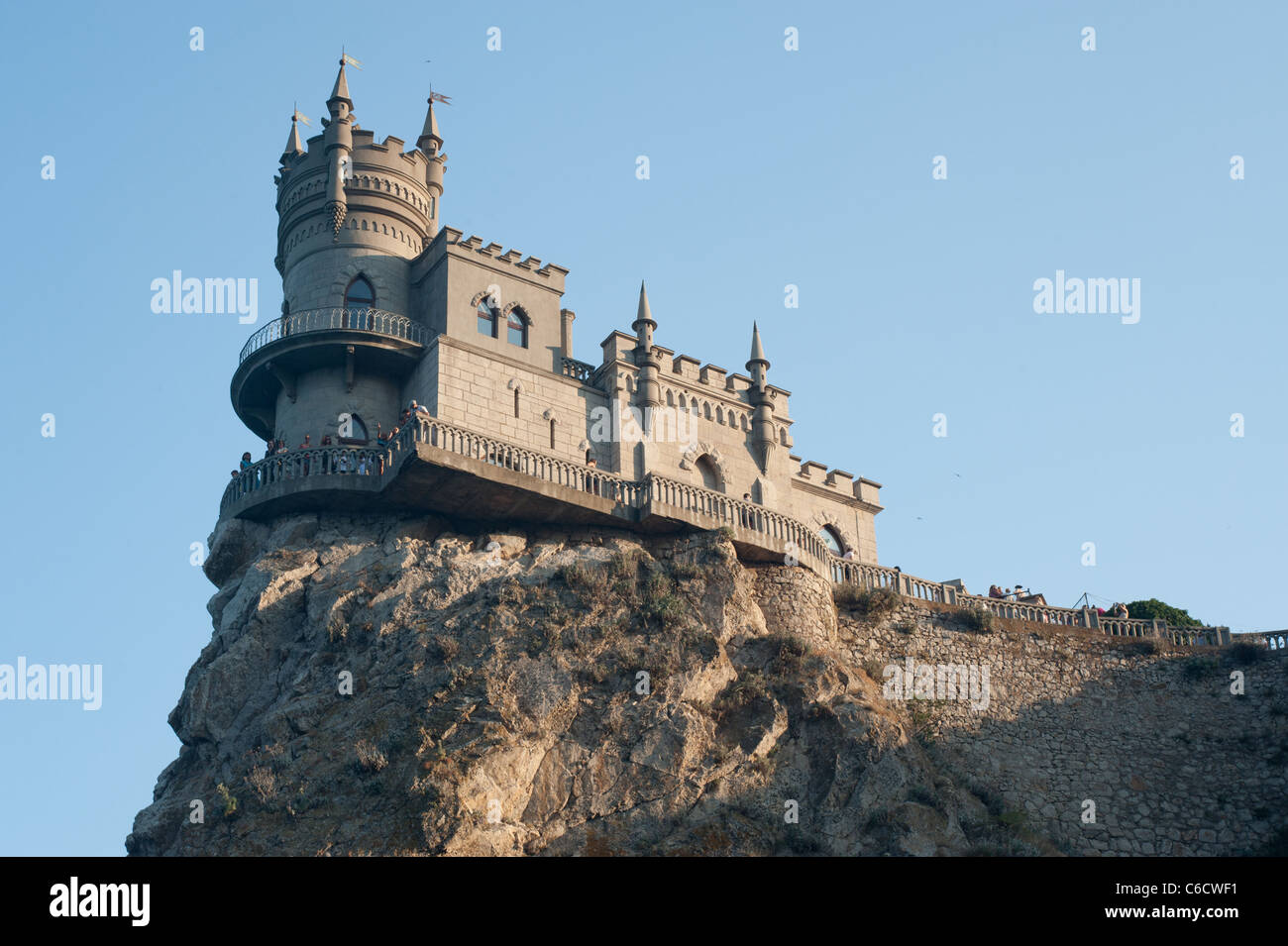 view to Swallow's Nest Castle in crimea Stock Photo Alamy