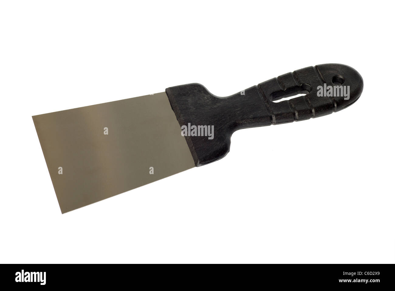 Housepainters trowel, spatula construction equipment on white backgrounds tool  Stock Photo