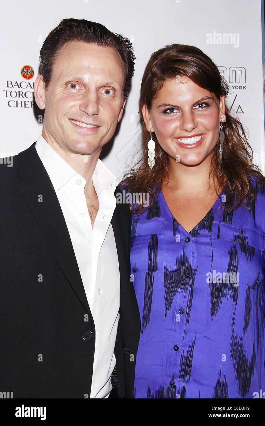 Tony Goldwyn and his daughter Anna Goldwyn CD release party for the new(01)
