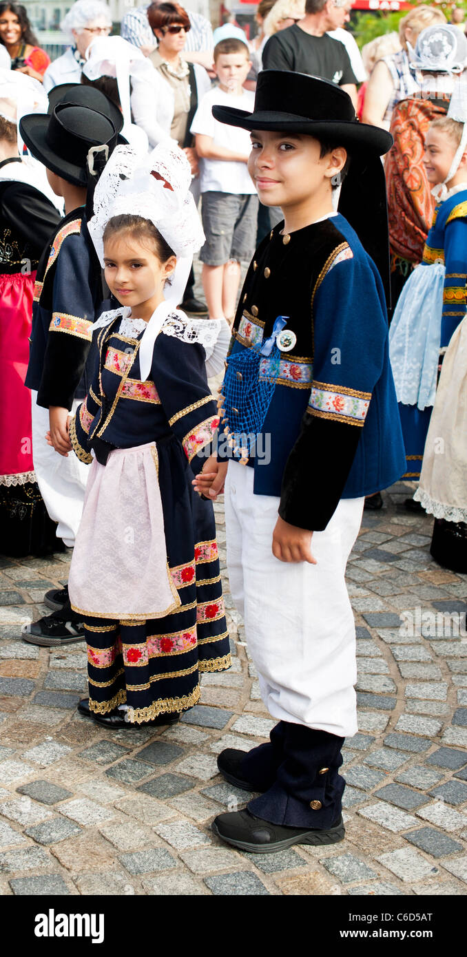 Concarneau festival 'Filets Bleus' 2011 'Enfants du Pays' Stock Photo