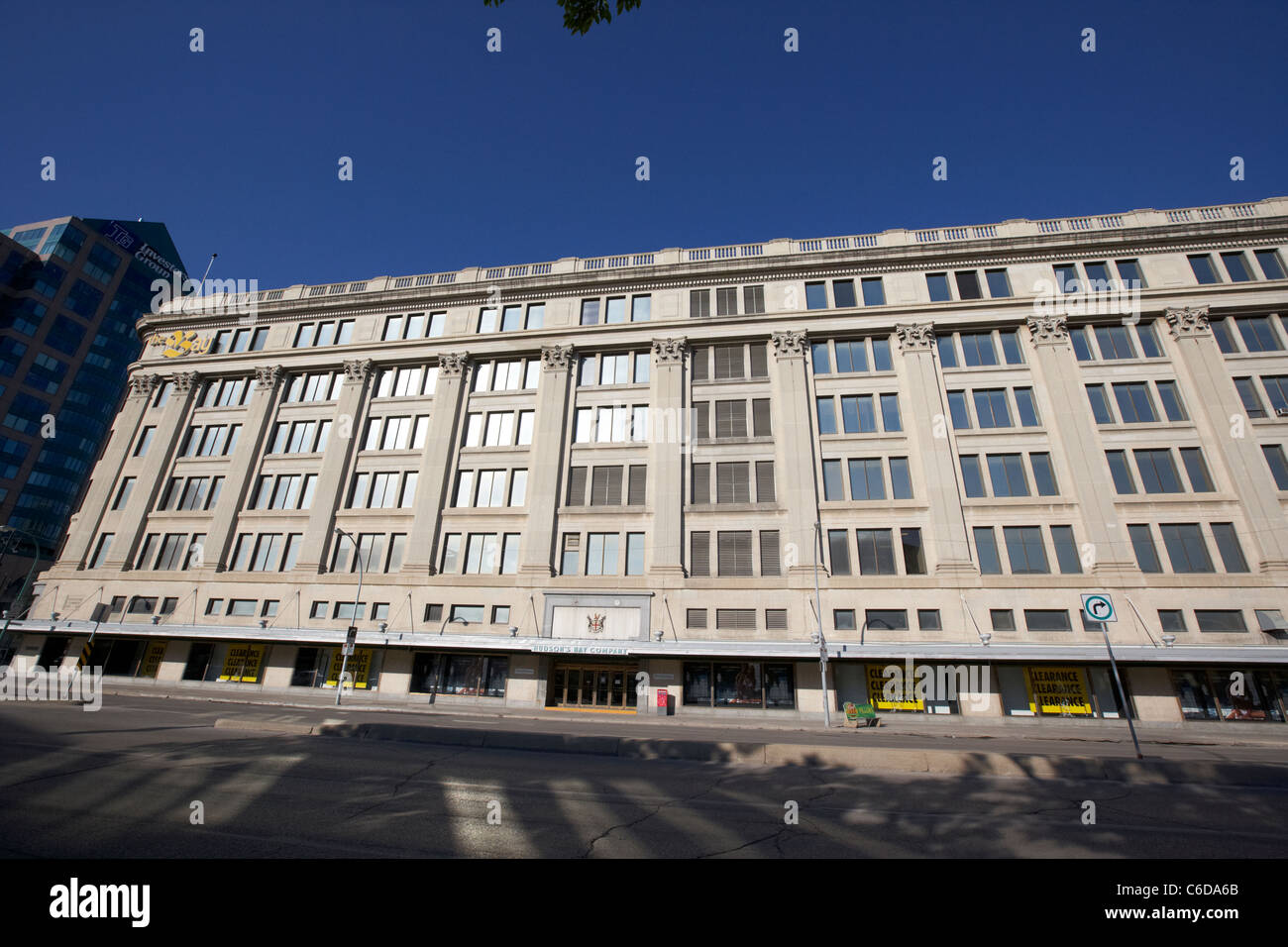 the bay hudson bay company department store building winnipeg manitoba canada Stock Photo Alamy