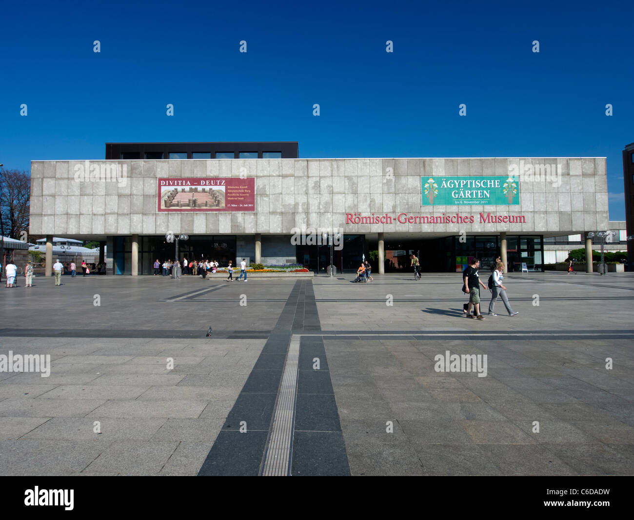 External view of Romisch-Germanisches Museum in Cologne Germany Stock Photo