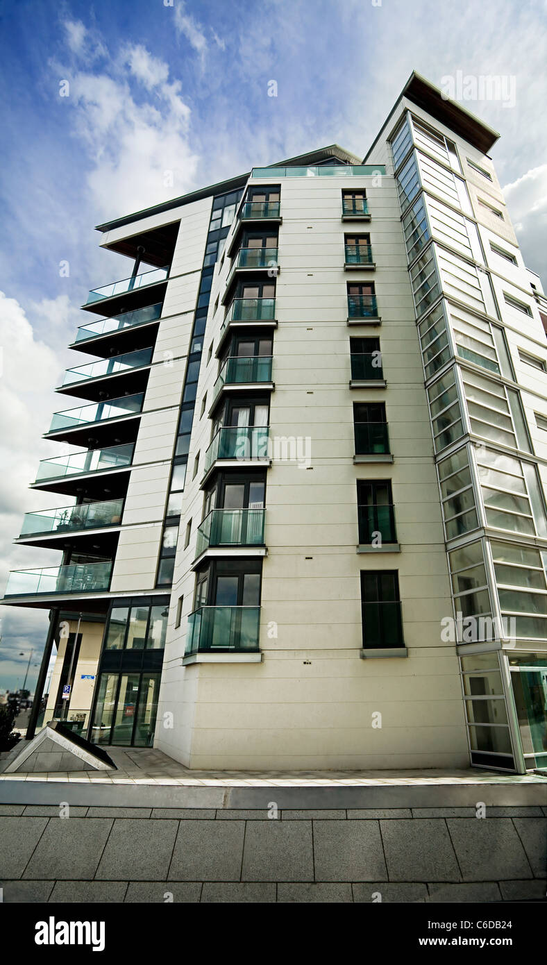 Apartments Dublin Docklands Stock Photo Alamy