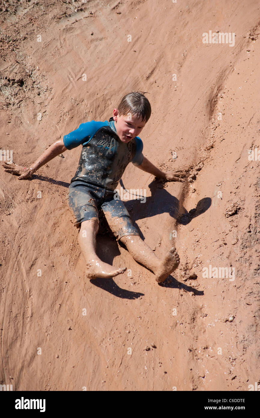 Mud Slide Stock Photo