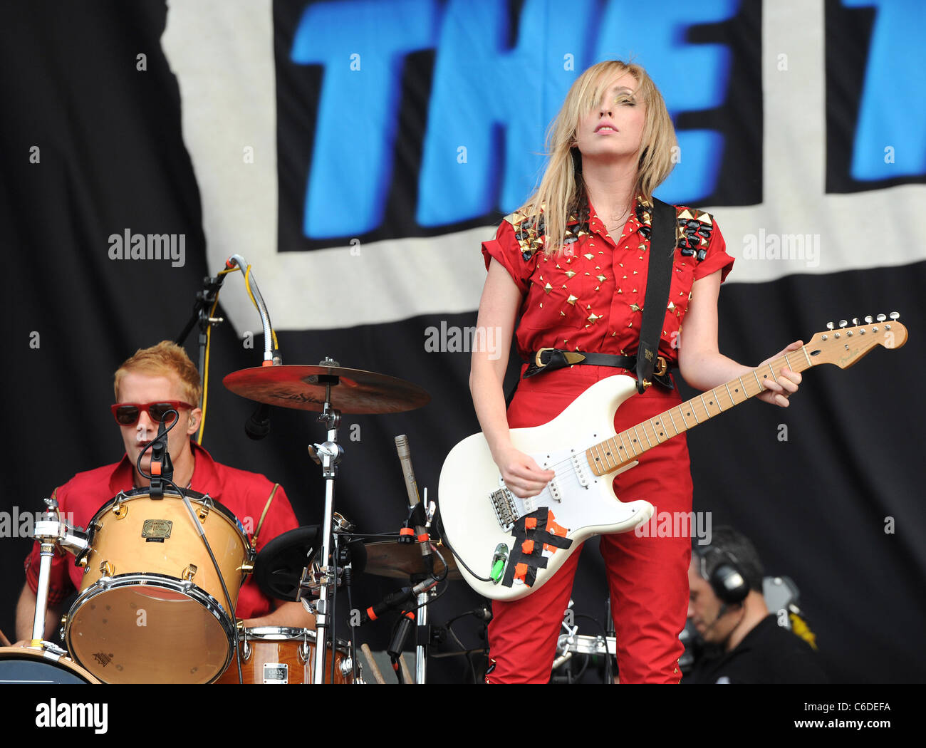 Katie White of the Ting Tings Wireless Festival held at Hyde Park ...