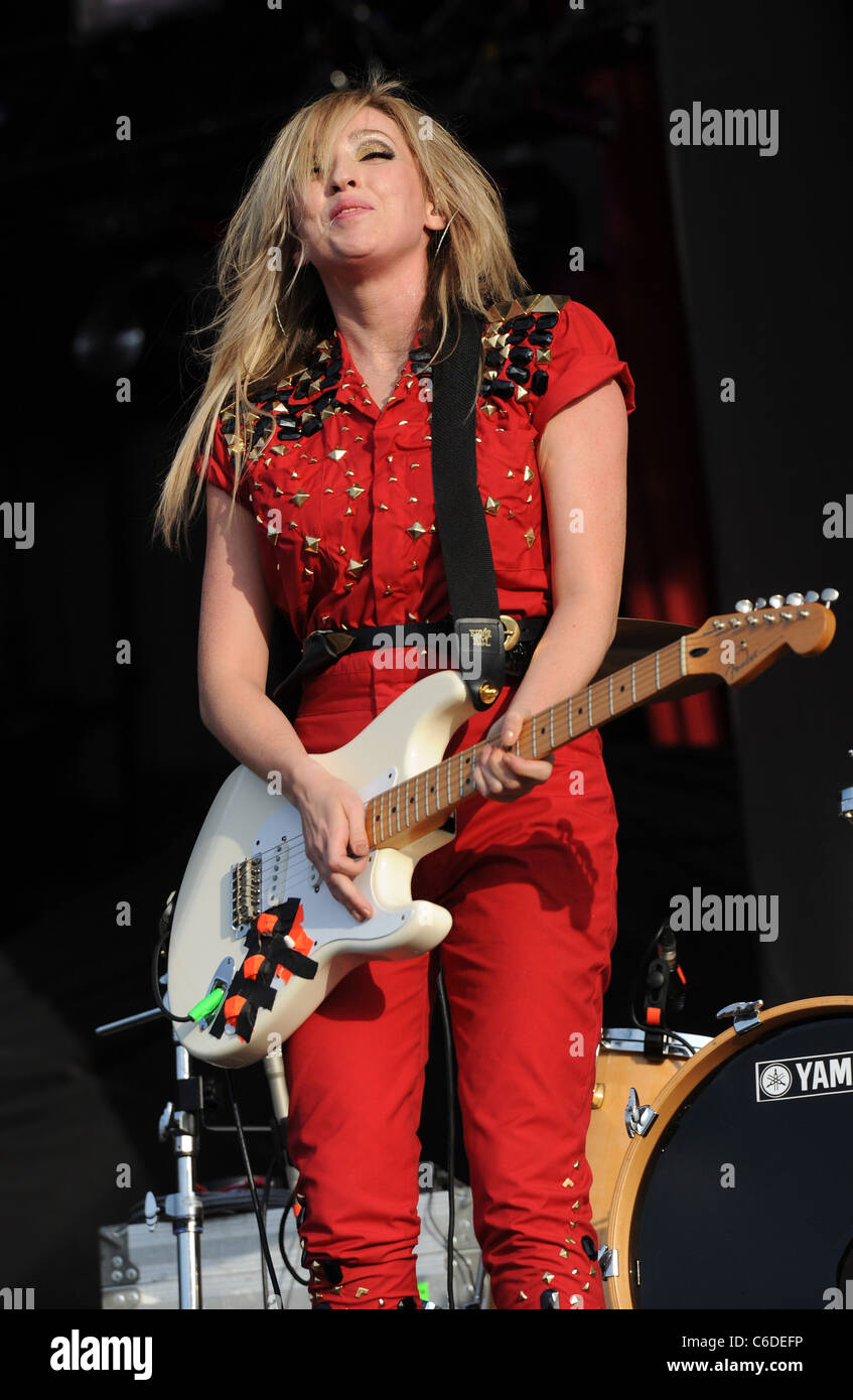 Katie White of the Ting Tings Wireless Festival held at Hyde Park ...