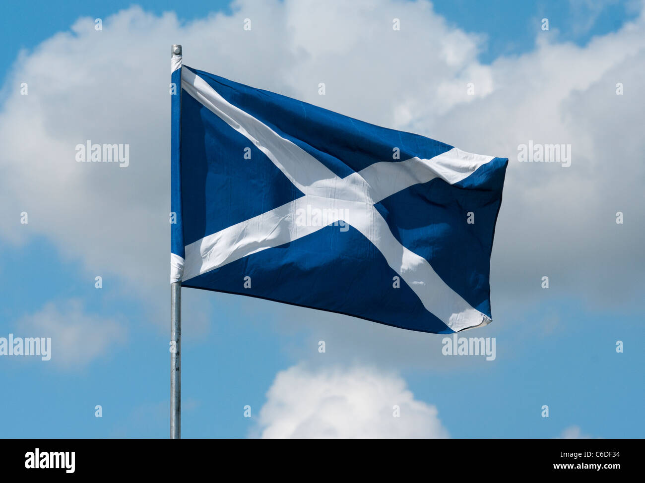 Scottish National Flag Stock Photo