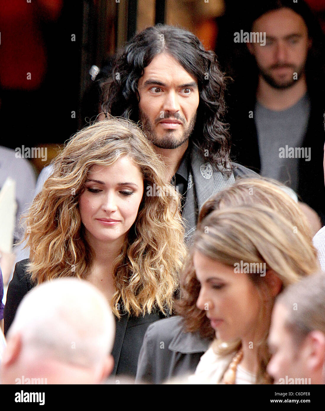 Russell Brand and Rose Byrne promoting their new film 'Get Him to the  Greek' on NBC's 'Today' show, held at Rockefeller Center Stock Photo - Alamy