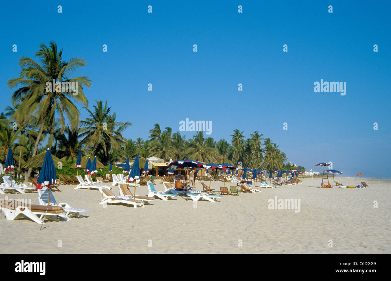 Sandstrand vom Crown Plaza Hotel, Salalah, Beach, of the Crown Plaza Hotel, Salalah Stock Photo