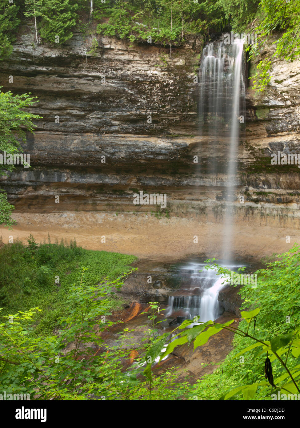 Munising Waterfalls in Michigan's Upper Peninsula near Munising 