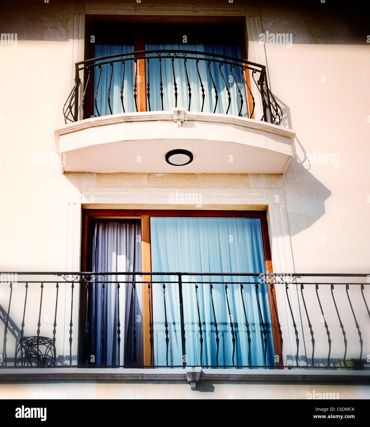 Close-up of a hotel balcony Stock Photo - Alamy