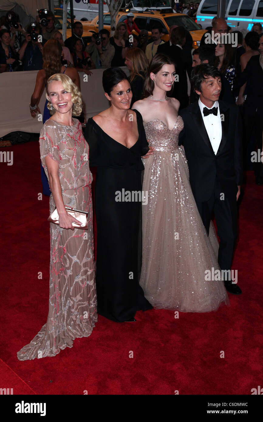Kate Bosworth, Maria Grazia Chiuri, Anne Hathaway and Pier Paolo