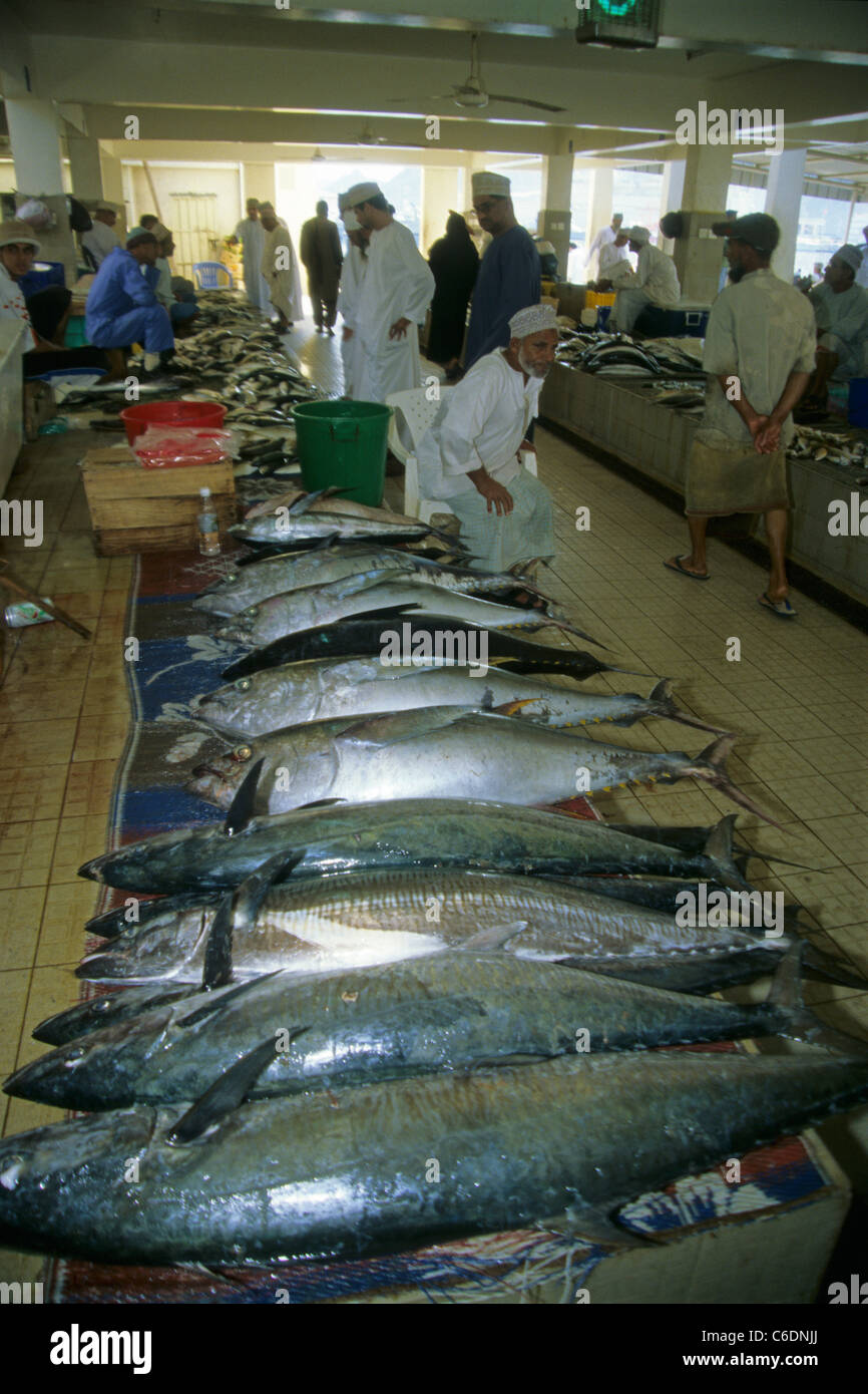 Fischmarkt, Fischer, Hauptstadt, Mutrah, Muscat, Fish market, fisherman, Mutrah, Muscat Stock Photo