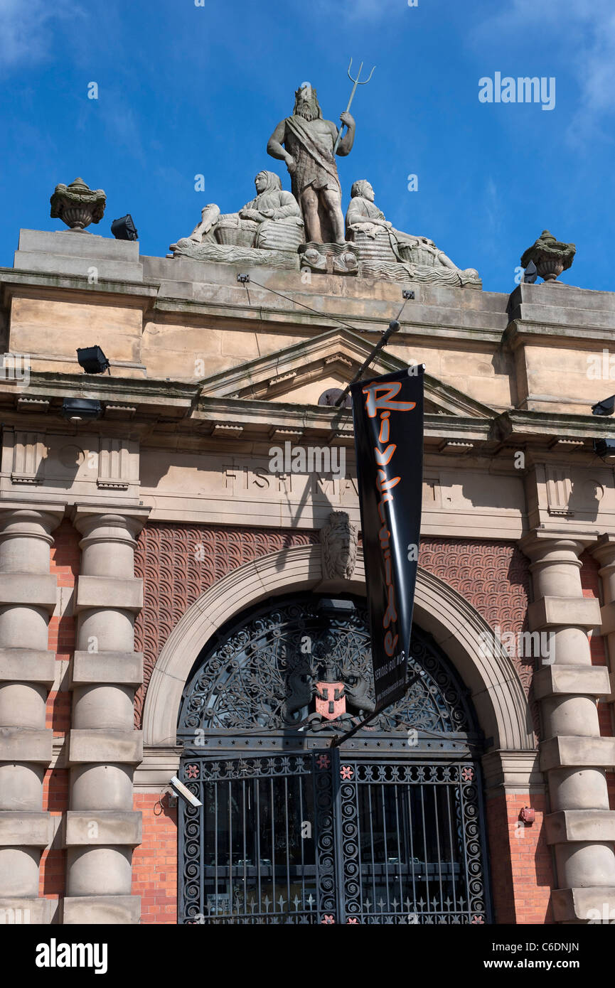 The old Fish Market building on Newcastle's Quayside now functioning as