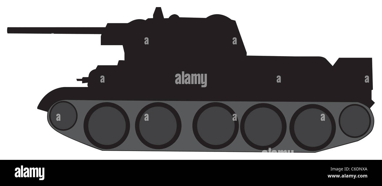 silhouette of tank Stock Photo Alamy