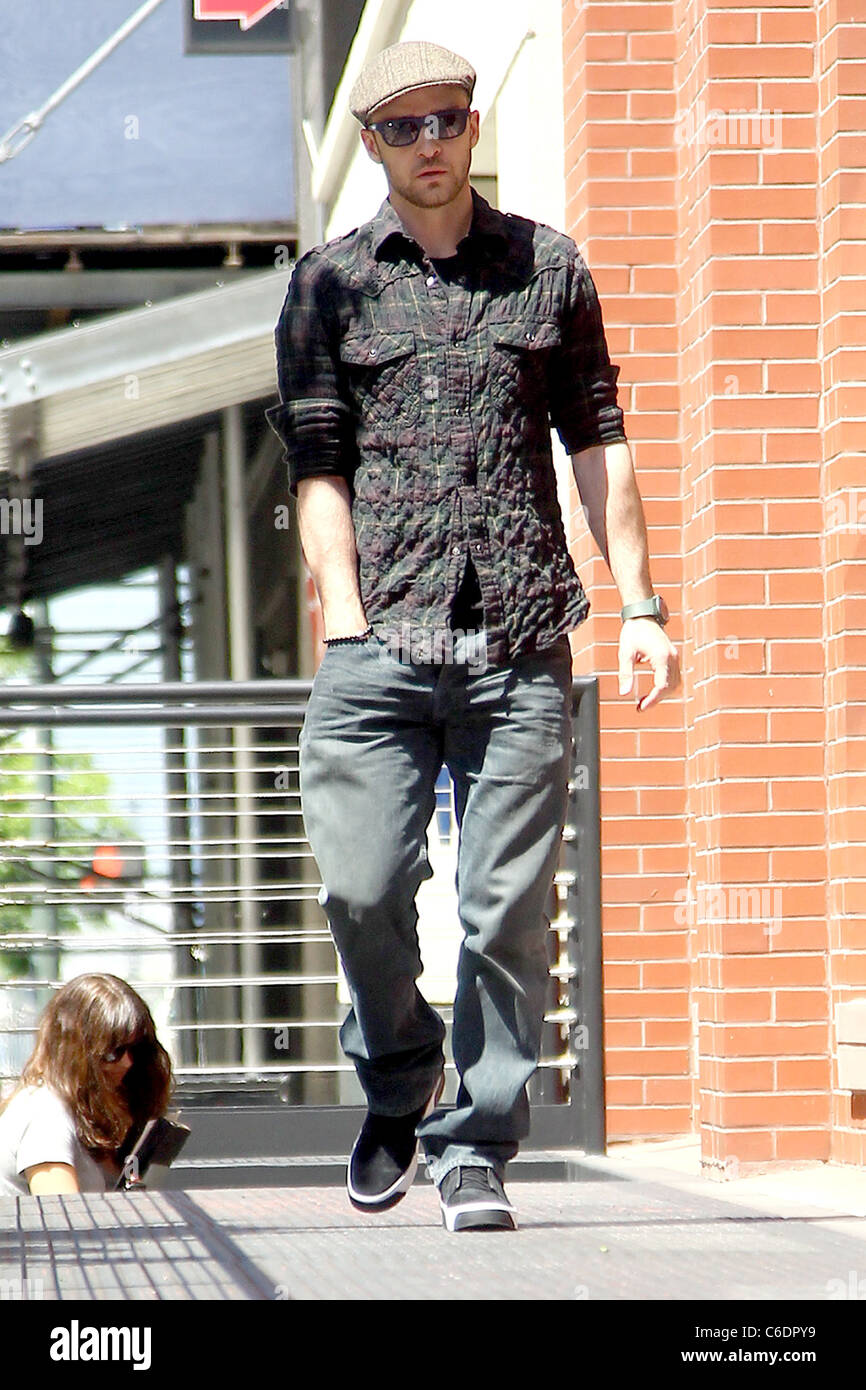 Justin Timberlake arriving at his 