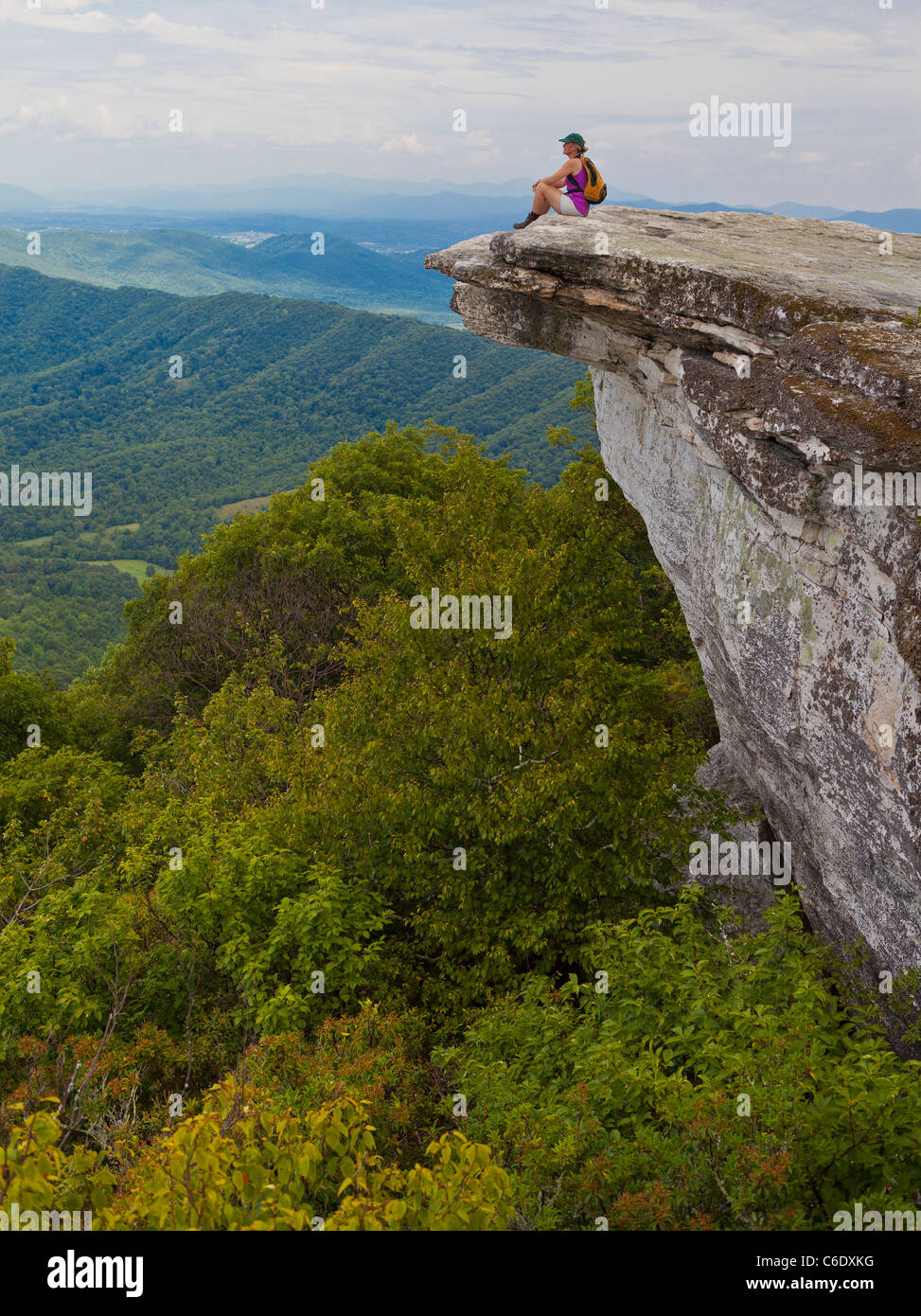 Appalachian Trail Roanoke Virginia Mcafee Knob, Appalachian Trail, Roanoke, Virginia, Usa Stock Photo