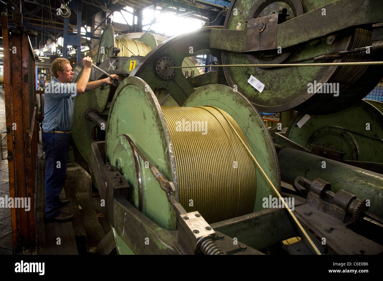 Pfeifer Drako wire rope factory, Muelheim an der Ruhr, Germany Stock Photo