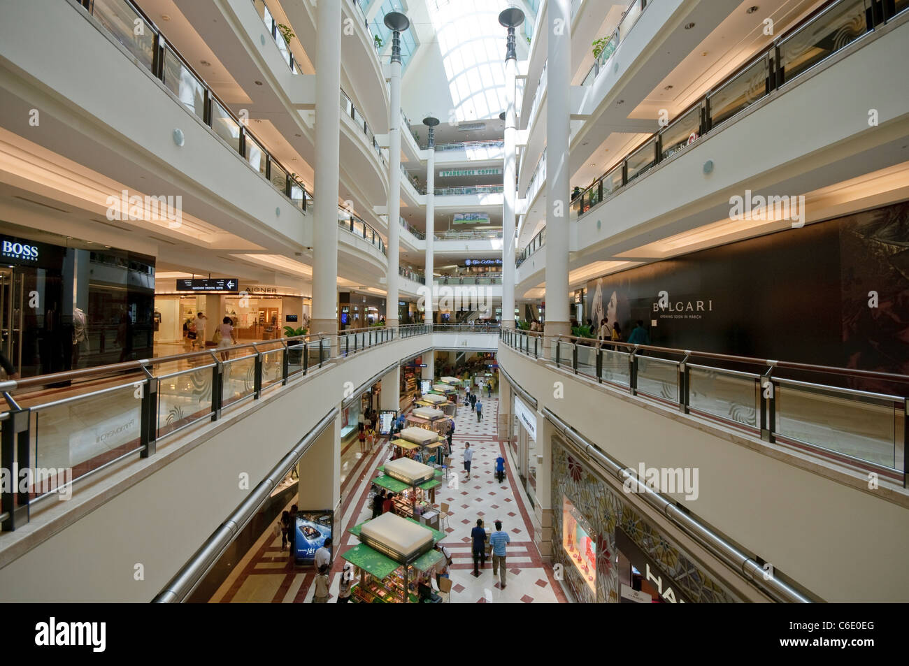 Suria KLCC shopping centre in Petronas Twin Towers, Kuala Lumpur, Malaysia, Southeast Asia, Asia Stock Photo
