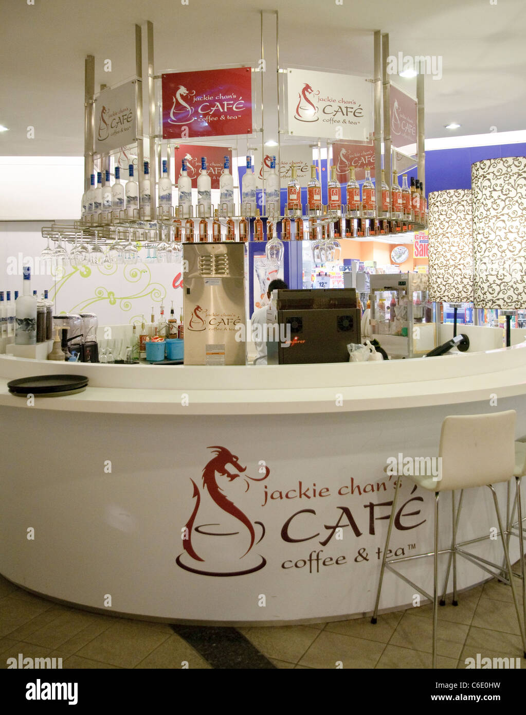 Jacky Chan's Cafe in a shopping centre, Kuala Lumpur, Malaysia, Southeast Asia, Asia Stock Photo