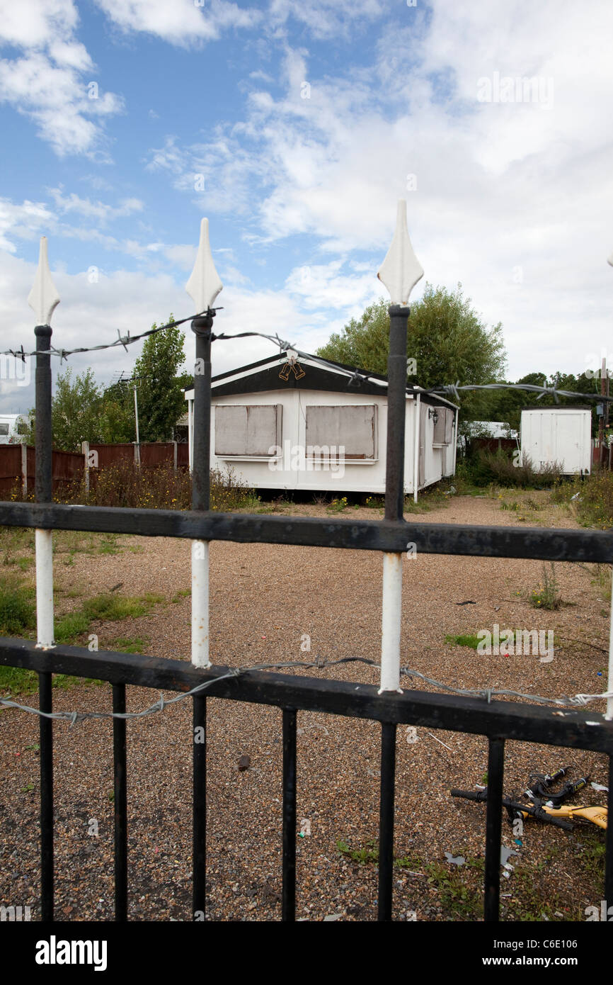 Dale Farm, on the outskirts of Basildon, Essex, the largest Irish