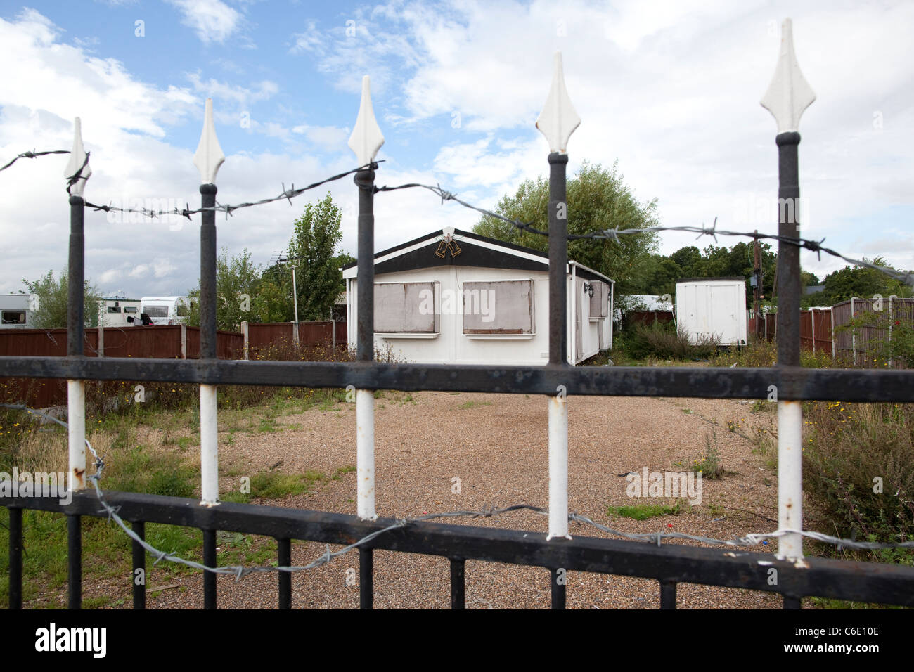 Dale Farm, on the outskirts of Basildon, Essex, the largest Irish