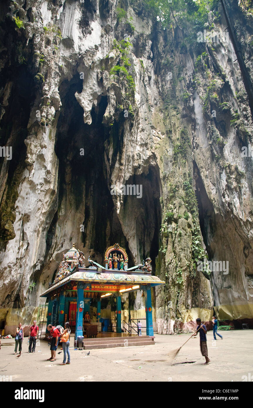 Hindu temple in the Batu Caves, limestone caves near Kuala Lumpur, Malaysia, Southeast Asia, Asia Stock Photo