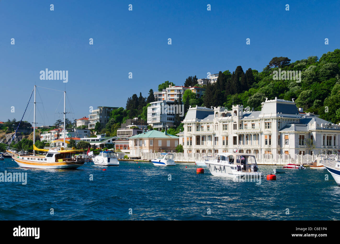 Turkey, Istanbul, Egyptian Consolate on the Bosphorus Stock Photo