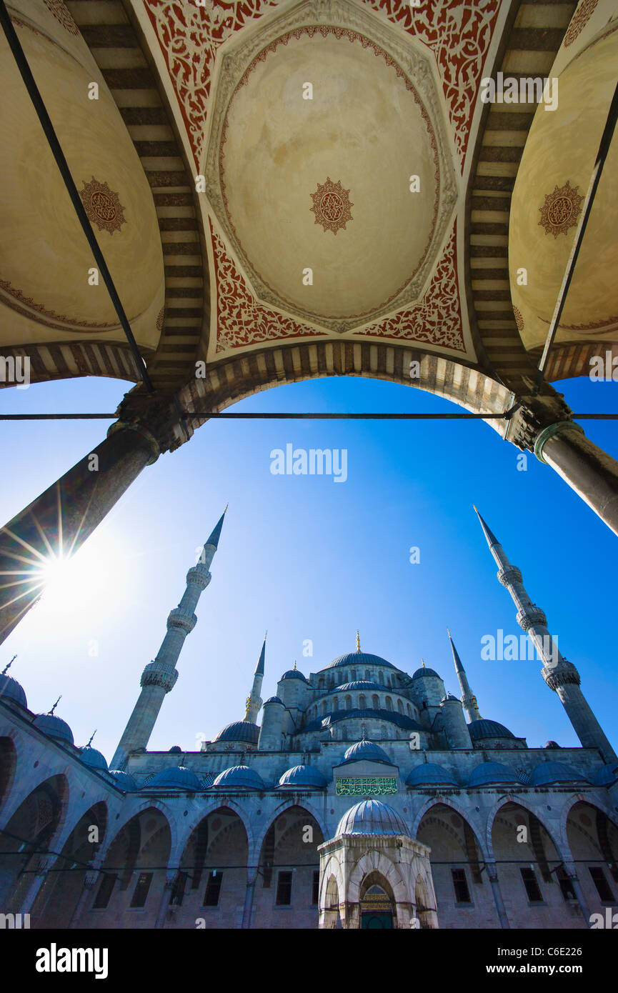 Turkey, Istanbul, Sultanahmet Mosque Stock Photo
