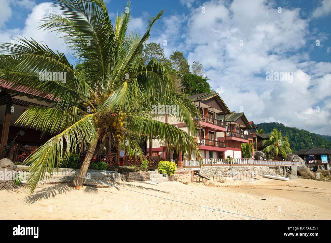 Panuba Inn Resort On The Beach Of Panuba Pulau Tioman Island Malaysia Southeast Asia Asia Stock Photo Alamy
