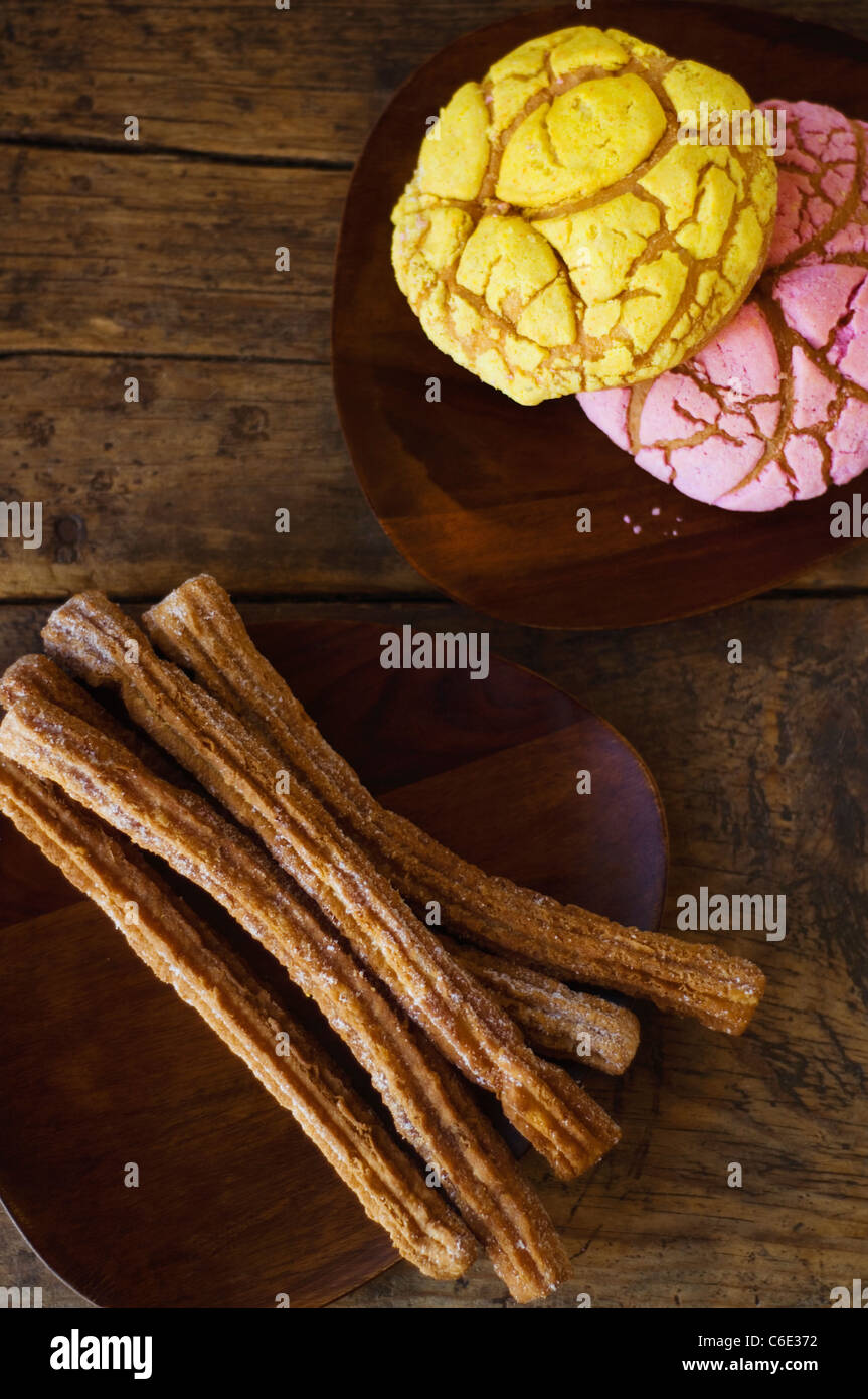 Mexican pastries and churros Stock Photo