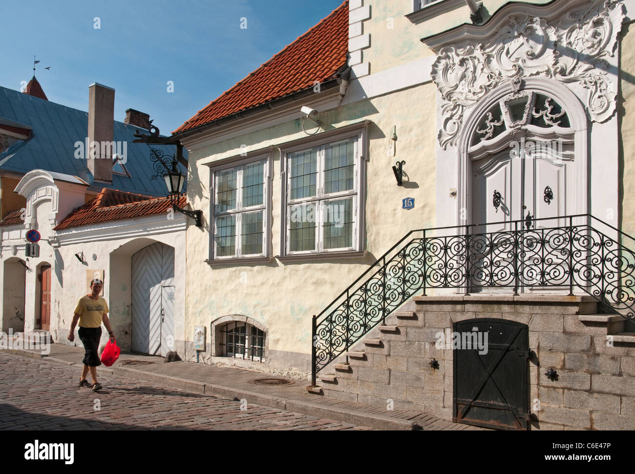 Street in Tallinn, Estonia Stock Photo
