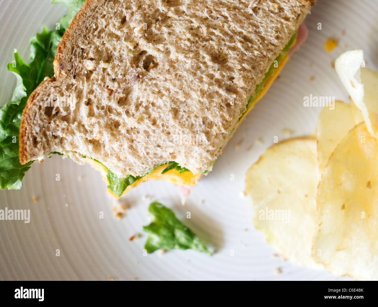 USA, New Jersey, Jersey City, Close up of sandwich Stock Photo