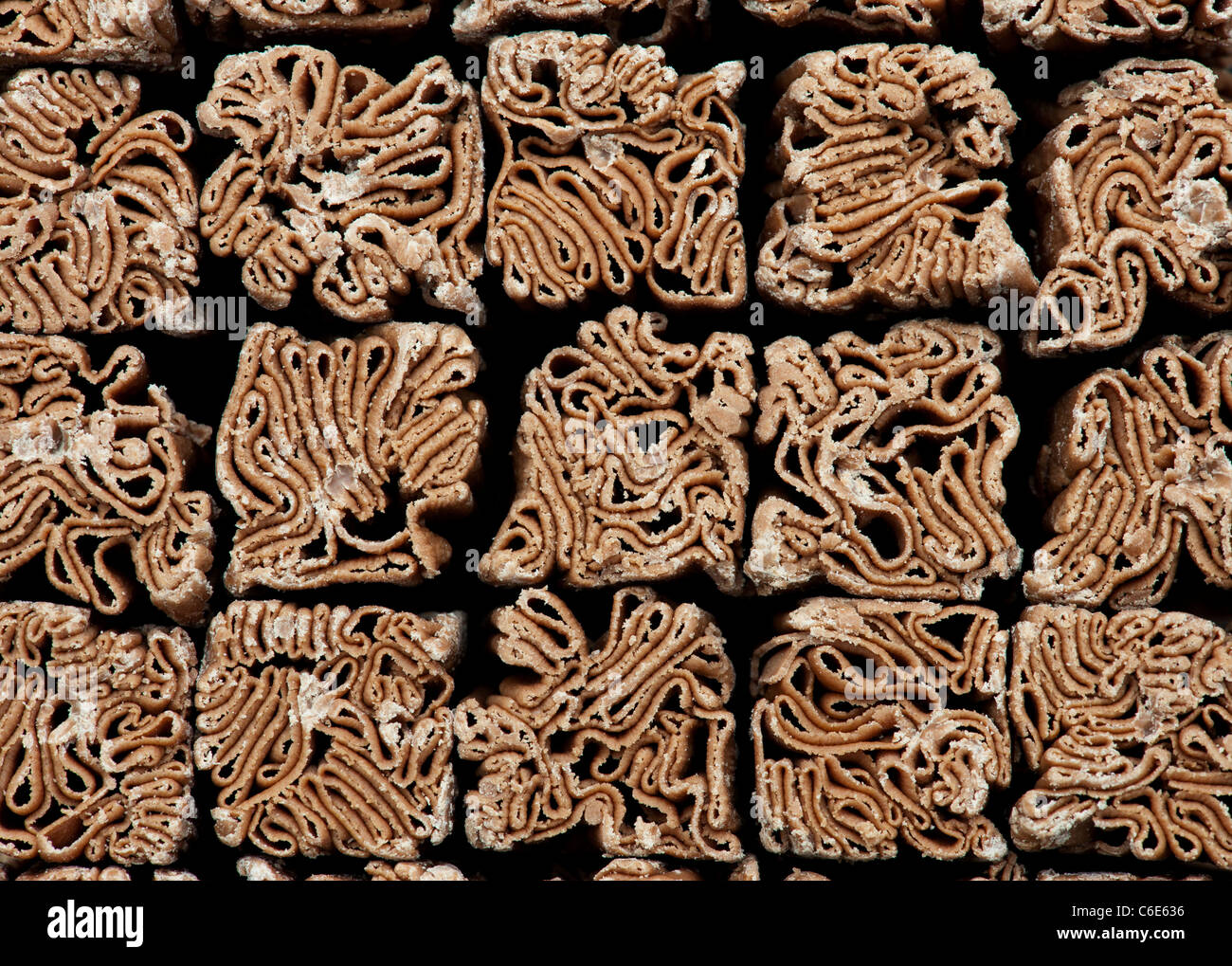 Cadburys Flake pattern. Chocolate patterns Stock Photo