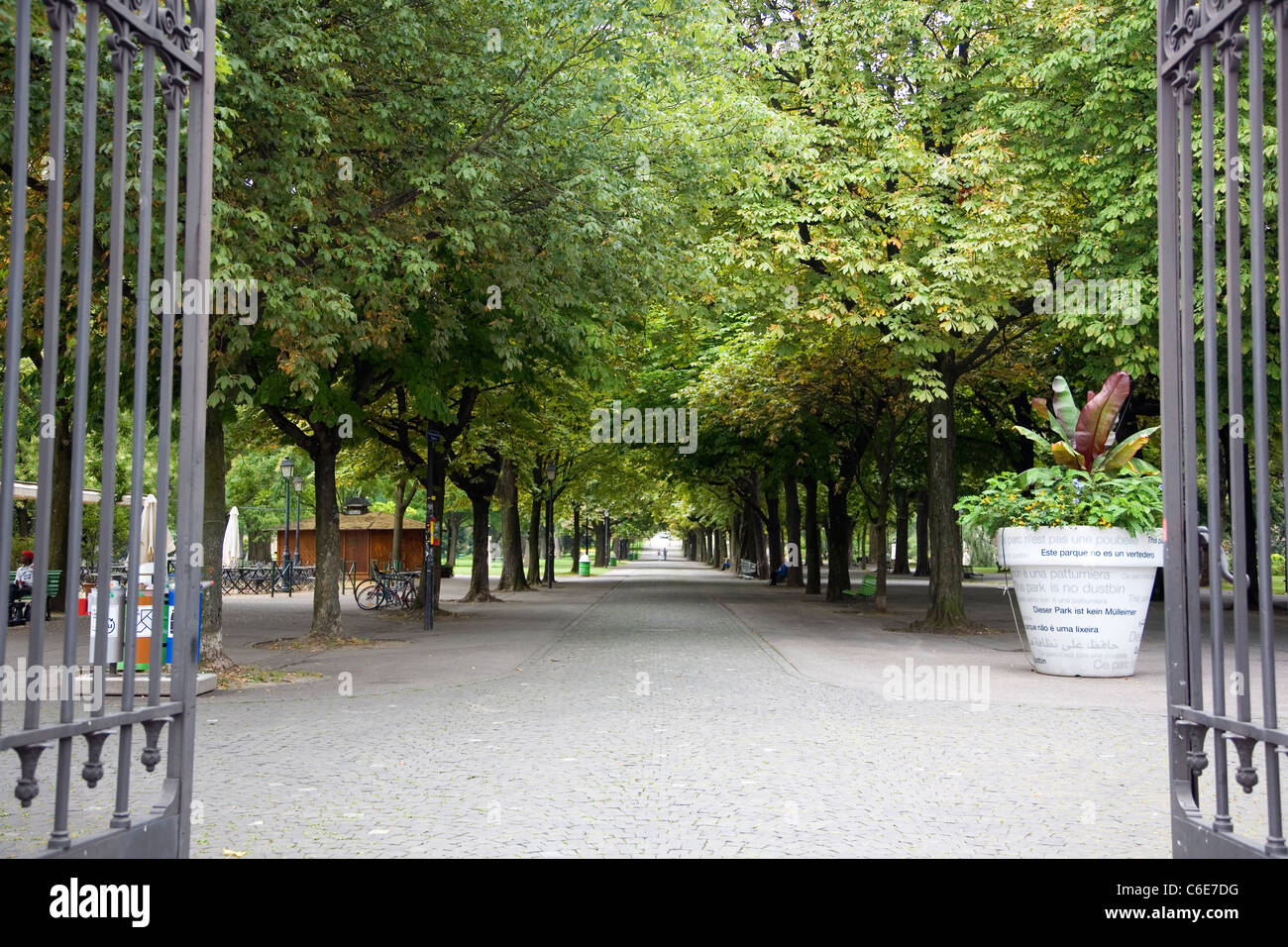 Promenade des Bastions - Park in Geneva Stock Photo