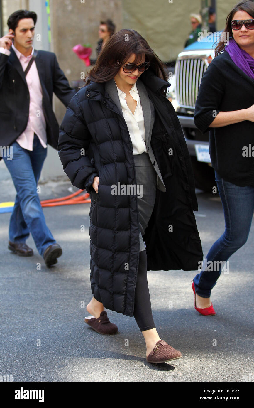 Ginnifer Goodwin filming on the set of her new movie 'Something