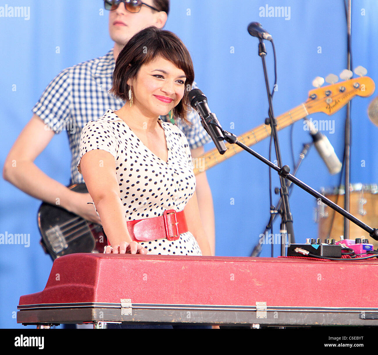 Norah Jones performs live on Good Morning America's Concert Series at ...