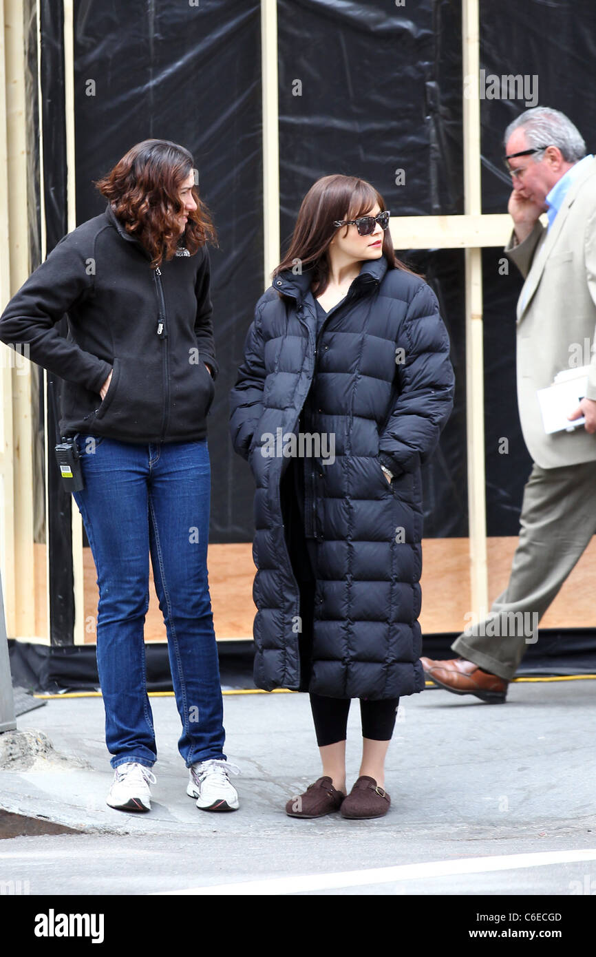 Ginnifer Goodwin filming on the set of her new movie 'Something