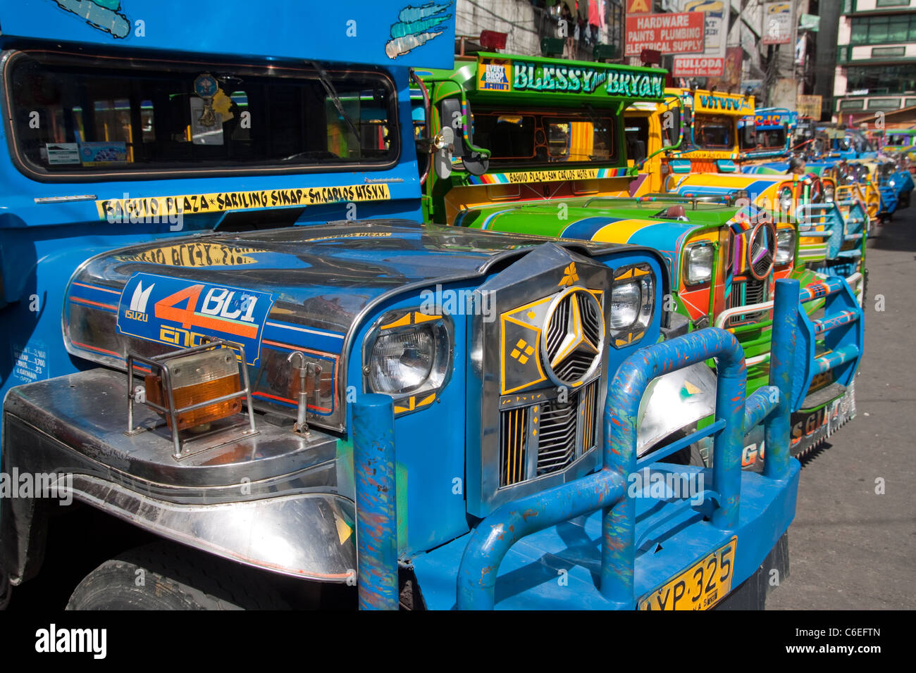 Philippines Jeepneys Stock Photo
