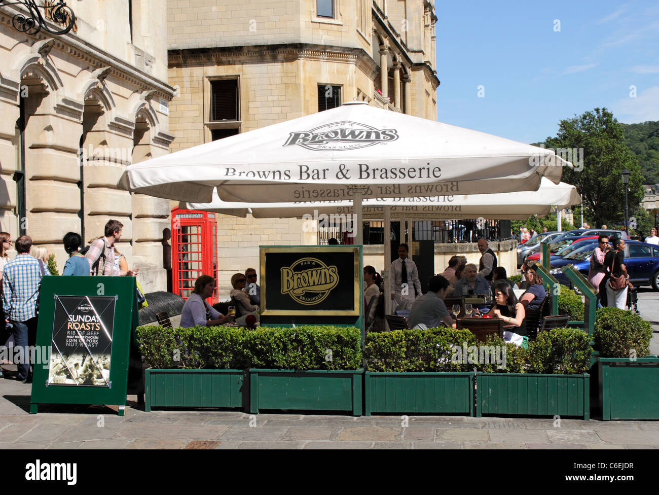 Browns Bar and Brasserie at Bath Somerset Stock Photo