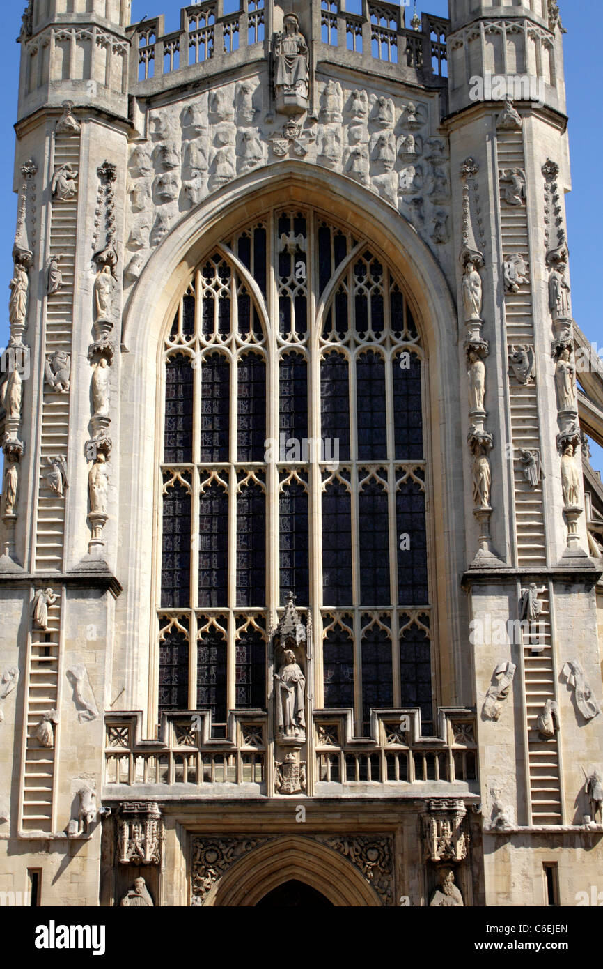 West Front of Bath Abbey Somerset Stock Photo - Alamy