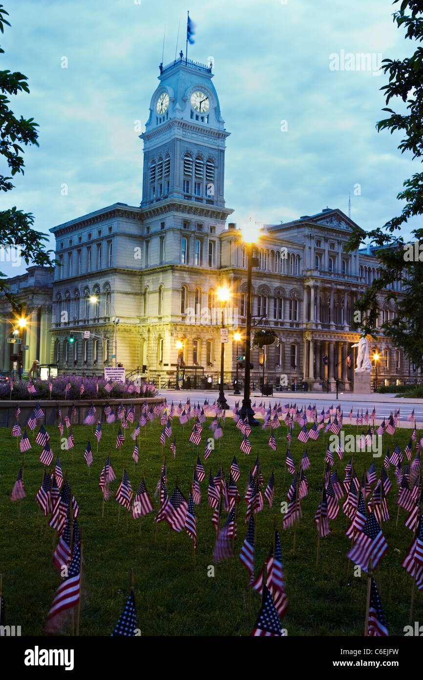 USA, Kentucky, Louisville, Facade of City Hall at morning Stock Photo