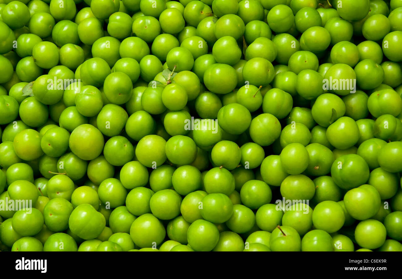 Istanbul turkey fresh green plums hires stock photography and images