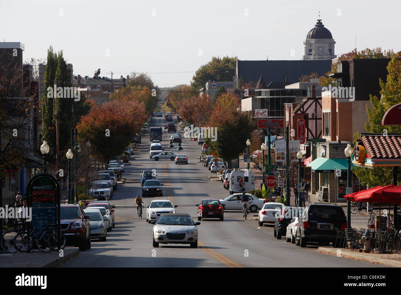 Kirkwood avenue Bloomington indiana Indiana University Stock Photo Alamy