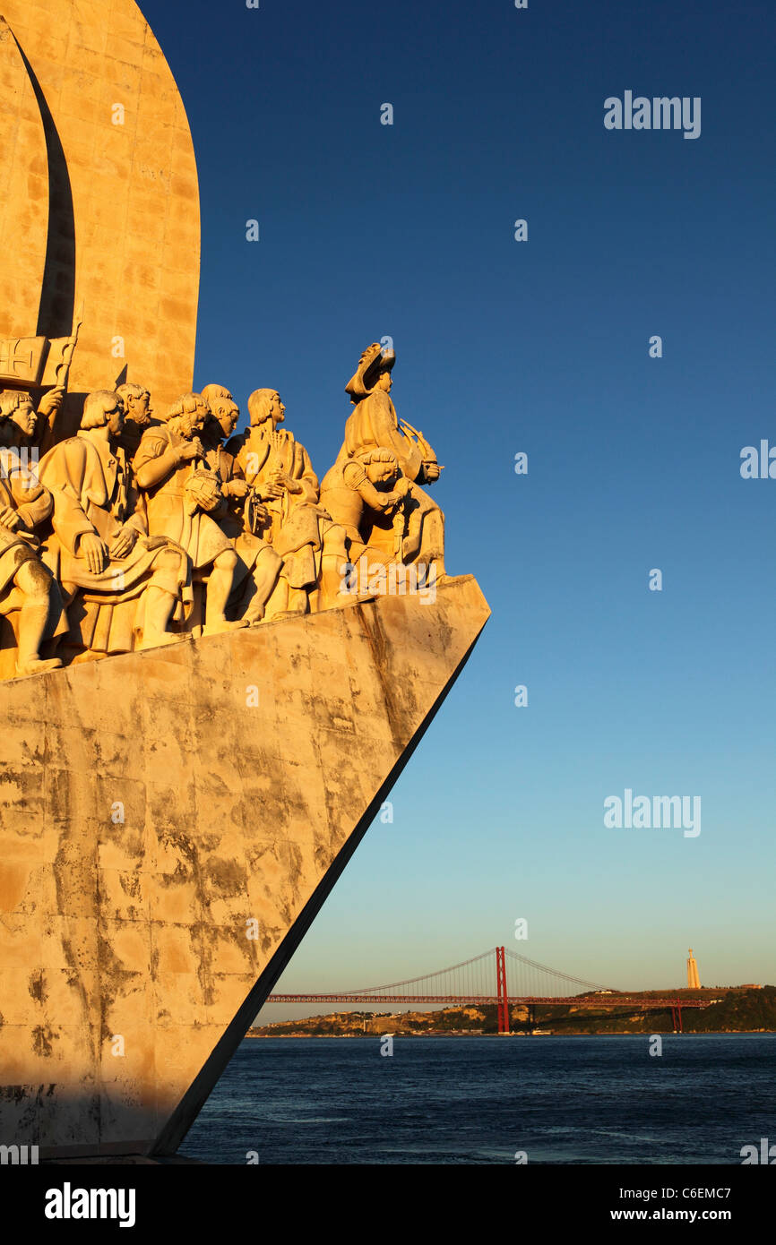 The Monument to the Discoveries in Belem, Lisbon, Portugal. Stock Photo