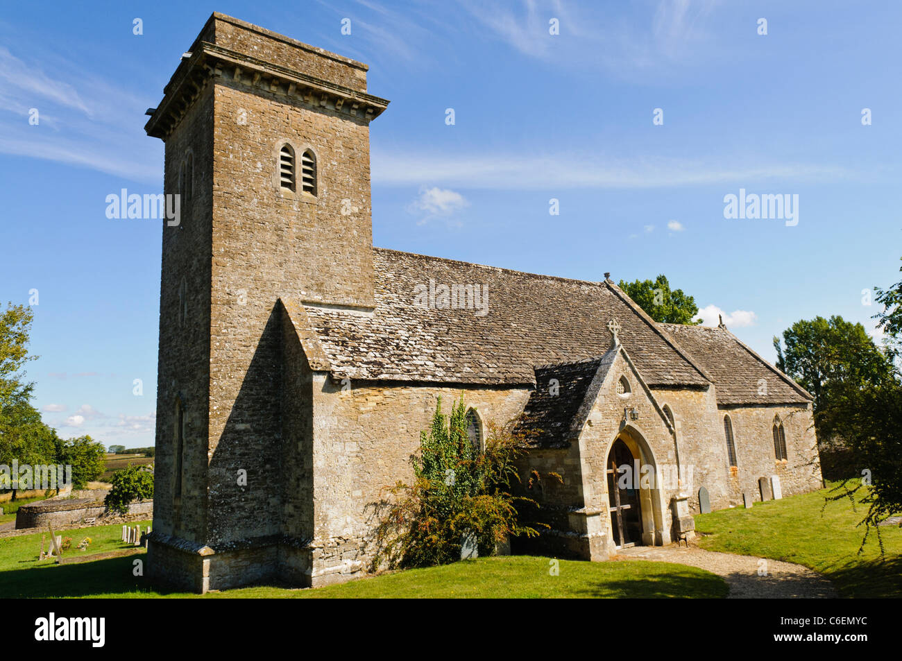 St Mary's Church, Driffield, Gloustershire Stock Photo