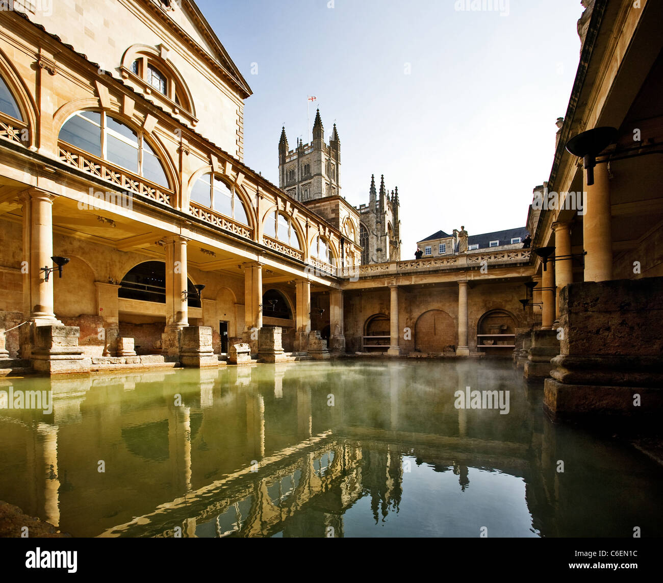 Roman baths, Bath UK Stock Photo