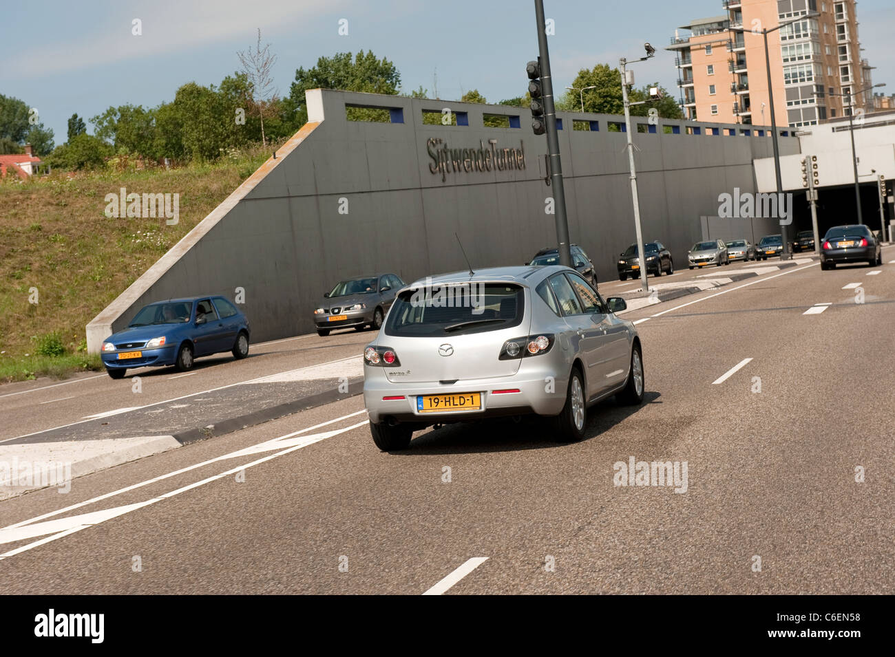 Sijtwende Tunnel N14 Road The Hague Holland Netherlands Europe Stock Photo
