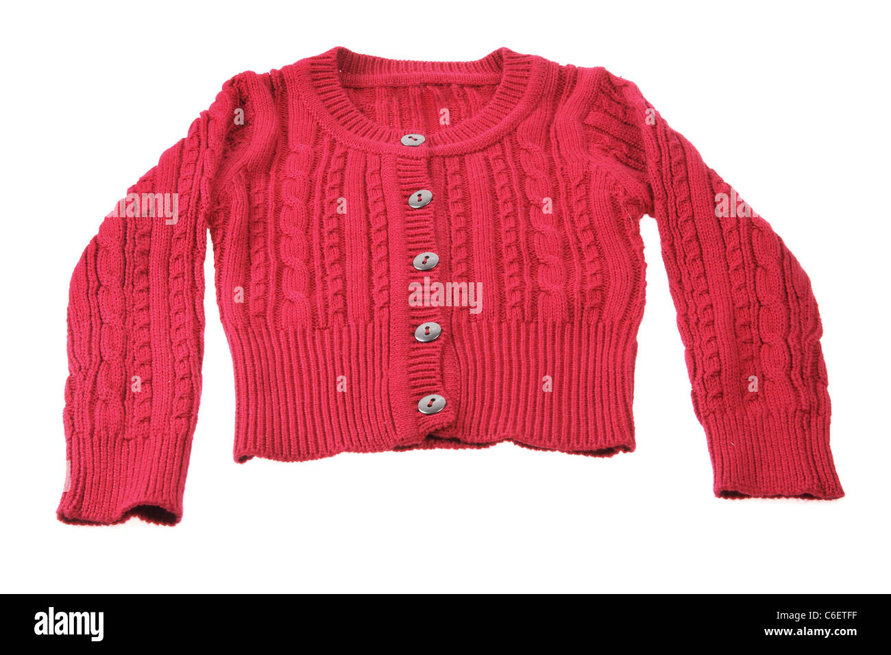 Red Baby Cardigan Stock Photo Alamy