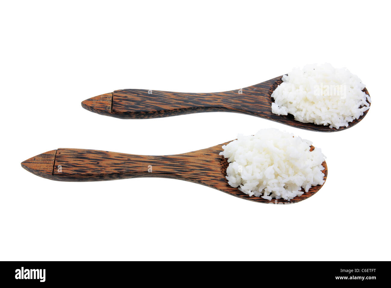Steamed rice preparation Cut Out Stock Images & Pictures - Alamy